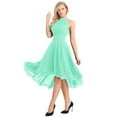 thumbnail image 3 of MSemis Woman's Chiffon Wedding Bridesmaid Dress Evening Party Prom Gown, 3 of 7