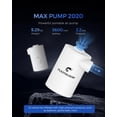 thumbnail image 4 of FLEXTAILgEAR MAX Pump 2020 Portable Air Pump with 3600mAH Battery USB Rechargeable Air Pump-Quick Inflate Deflate for Air Mattress, Pool Toys, Floats,, 4 of 4