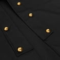 thumbnail image 6 of Mens Pirate Coat Halloween Gothic Cosplay Costume Stand Collar Renaissance Steampunk Tailcoat, 6 of 9