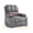 Grey, variant on 22" Extra-Large Swivel Recliner Chair with Heat & Massage, 360° Manual Rotation, 30° Rocking Function, PU Leather, Remote Control