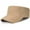 Khaki, variant on Unisex Quick-Dry Flat Top Cap, Lightweight Breathable Baseball Cap with Adjustable Buckle, Sun Protection Outdoor Hat for Training and Travel, Classic Solid Color Sport Cap for All Season Wear