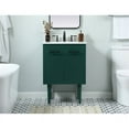 thumbnail image 4 of 24 inch single bathroom vanity in green with backsplash, 4 of 5