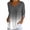 Gray, variant on SROBPTY Womens Top Gradient Print V Neck 3/4 Sleeve Pullover T Shirt