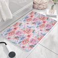 thumbnail image 3 of Pioneer Flower Floral Print Flannel Non Slip Door Rugs,Washable Door Mats Indoor,Decorative Door Mats,Dirt-Resistant and Absorbent Doormat for Entrance,Bedroom,Kitchen,Bathroom,23.5"x16", 3 of 5