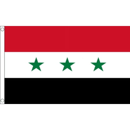 Iraq Stars Only 1963-1991 Flag - 5 x 3 FT - 100% Polyester National Country