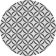 thumbnail image 1 of Ahgly Company Machine Washable Indoor Round Transitional Gray Area Rugs, 4' Round, 1 of 7