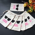 thumbnail image 2 of FVDPWYE 40pcs ''I Regret Nothing'' Cotton Muslin Bag, Hangover Kit Bags with Double, 2 of 9