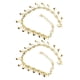 thumbnail image 1 of Tobilleras con campana para mujer, joyería para pie de playa ajustable y elegante con sonido de campana transparente, joyería para pie para tobillo, 2 uds., 1 of 7