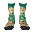 thumbnail image 3 of Earth Map Stockings Map of the World Custom Korean Socks Spring Anti Bacterial Socks Women, 3 of 7