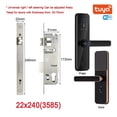 thumbnail image 2 of Door Lock, Tuya Electronic Smart Door Lock With Biometric Finrprint / Smart Card / Password / Key Unlock/ USB Emerncy Char ,Easy to Install, 2 of 7