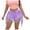 Purple, variant on Jeans for Women Tassels Brushed Denim Shorts Casual Straight Jeans Pants