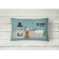 thumbnail image 2 of Carolines Treasures CK7815PW1216 Chinese Chongqing Dog Kitchen Scene Canvas Fabric Decorative Pillow 12H x16W multicolor, 2 of 4