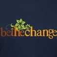 thumbnail image 3 of CafePress - Be The Change Earthy Floral T Shirt - Women's Traditional Fit Dark T-Shirt, 3 of 4
