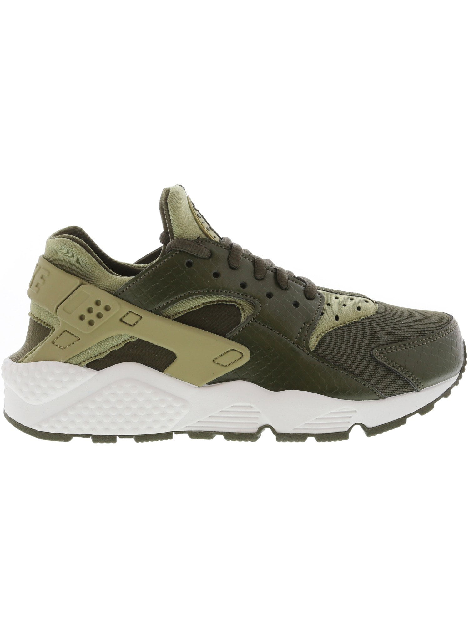 Nike Women's Air Huarache Run Neutral Olive / Carbon Khaki Ankle-High Running Shoe - 7M 