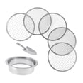 thumbnail image 4 of Dickly Soil Sifter Set Garden Sieve Interchangeable Stainless Steel Sifter for Seedling, 4 of 8