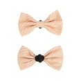 thumbnail image 4 of One Paw, Bowtie Slider for Dogs, Soft Fabric, Peach Color, 4 of 4
