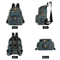 thumbnail image 2 of JIALIOU Mini Backpack Purse for Women Quilted Casual Daypack Small Travel Shoulder Bag, Abstract Cerulean Geometric, 2 of 7