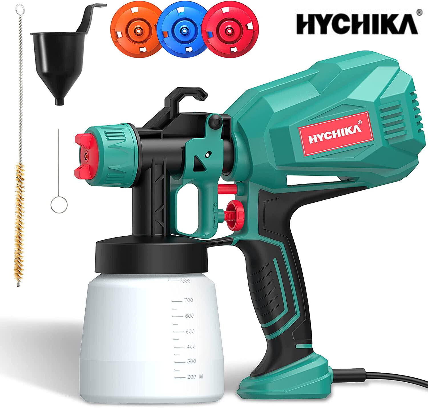 HYCHIKA 500W Paint Sprayer,HVLP Electric Spray Gun Paint Sprayer