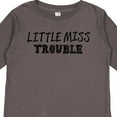 thumbnail image 4 of Inktastic Little Miss Trouble Girls Long Sleeve Toddler T-Shirt, 4 of 5