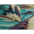 thumbnail image 3 of Ambesonne Spa Quilted Coverlet 3 Pcs, White Daisies Collage, King Size, Blue Brown and White, 3 of 4