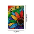 thumbnail image 4 of Welcome Progress Pride Garden Flags for Outside, Watercolor Rainbow Daisy Gay Pride Lesbian LGBT Yard Decoration, Small Pansexual Outdoor Decor for Summer Farmhouse Celebration,12x18 Inch Double Sided, 4 of 5