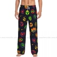 thumbnail image 4 of Mens Woman Casual Pajama Long Pant Loose Elastic Waistband Mexican Lucha Libre Wrestling Masks Cozy Sleepwear Home Lounge Pants, 4 of 7