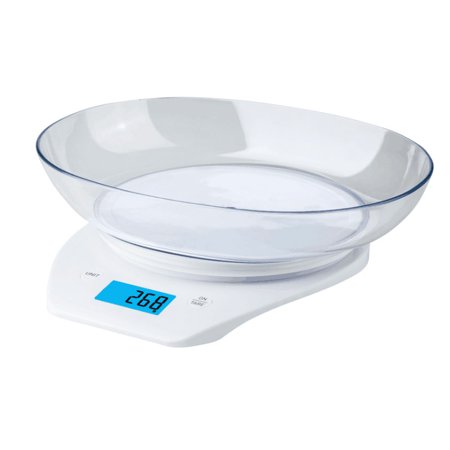 

Food Scale Digital Kitchen White Scale Weight Grams and oz for Cooking Baking LCD Display