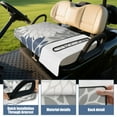 thumbnail image 4 of 51" x 31" Universal Golf Cart Bench Seat Towel, Soft Microfiber Cover for EZGO RXV, Club Car, Yamaha Drive, Icon Standard Seats, 4 of 8