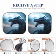 thumbnail image 6 of Sikiie Blue Thunder Storm Dragon Print Foldable Car Windshield Sun Visor, Car Window Sunshade Suitable for Sedan, SUV and Truck Car Accessories-Small, 6 of 6