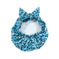 thumbnail image 3 of Gorros de baño para ducha Estampado de flores Impermeable Reutilizable Elástico Colorido Universal Largo Sombrero corto Baño Estampado de Juegos de accesorios de baño Estampado de leopardo azul Bearachild HA062078-10B, 3 of 6
