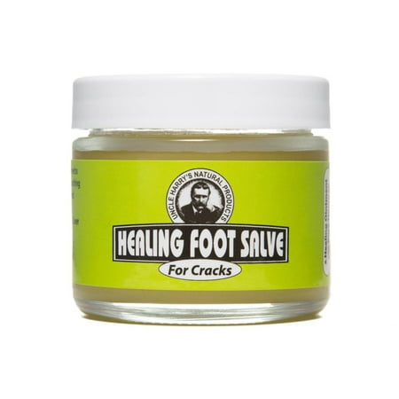 Healing Foot Salve for Cracks by Uncle Harry's Natural Products (2oz (Best Foot Crack Cream)