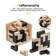 thumbnail image 3 of Rompecabezas 3D Cubo de madera Rompecabezas de cerebro adulto para niños Resuelve el rompecabezas, juguete de entretenimiento y herramientas educativas Zhivalor BST3016082-1, 3 of 5