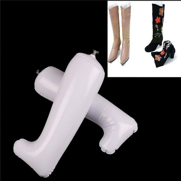 2X Inflatable Long Boot Shoes Stand Holder Stretcher Support Shaper Supplies WA