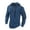 Blue, variant on Mens Spring and Autumn Fashion Casual Solid Lace Up Hooded Long Sleeve Sweater French Jacket Men S