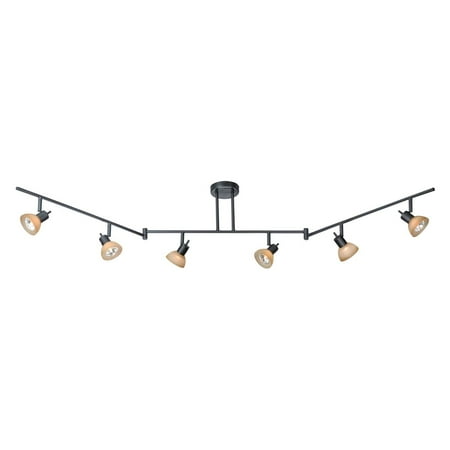 SP53566DB VAXCEL 6 LIGHT TRACK SPOT COMO LAMP BRONZE LIGHTING