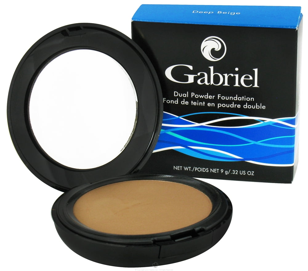 Gabriel Cosmetics Inc. Dual Powder Foundation Deep Beige, 0.32 Ounces