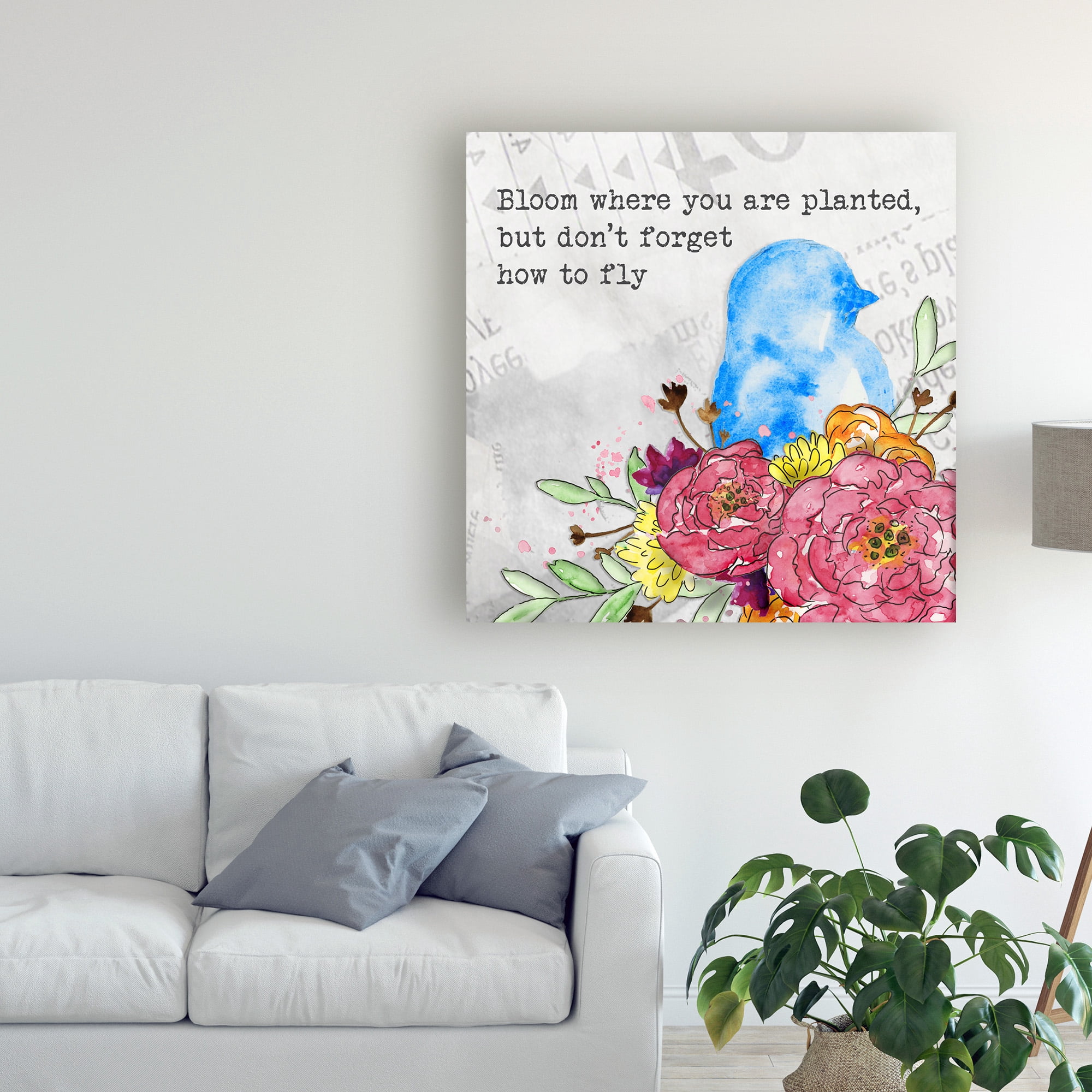 Trademark Fine Art 'Bloom & Fly II' Canvas Art by Catherine McGuire