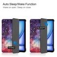 thumbnail image 2 of SaniMore for Apple iPad Air 13 (2024) Case, Auto Sleep/Wake, Rugged PC Case with Tri-Fold Kickstand [Support iPad 1st/3rd Pencil Charging] Shockproof Protective Case for Women Men, Milky Way, 2 of 8