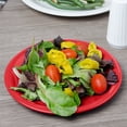 thumbnail image 5 of Carlisle Sierrus 7 1/4" Red Narrow Rim Melamine Salad Plate - 48/Case, 5 of 5