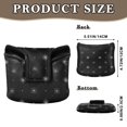 thumbnail image 2 of Haosy White Flower and Dots Golf Mallet Putter Cover Strong Magnetic Leather Golf Club Headcover Closure, 2 of 7