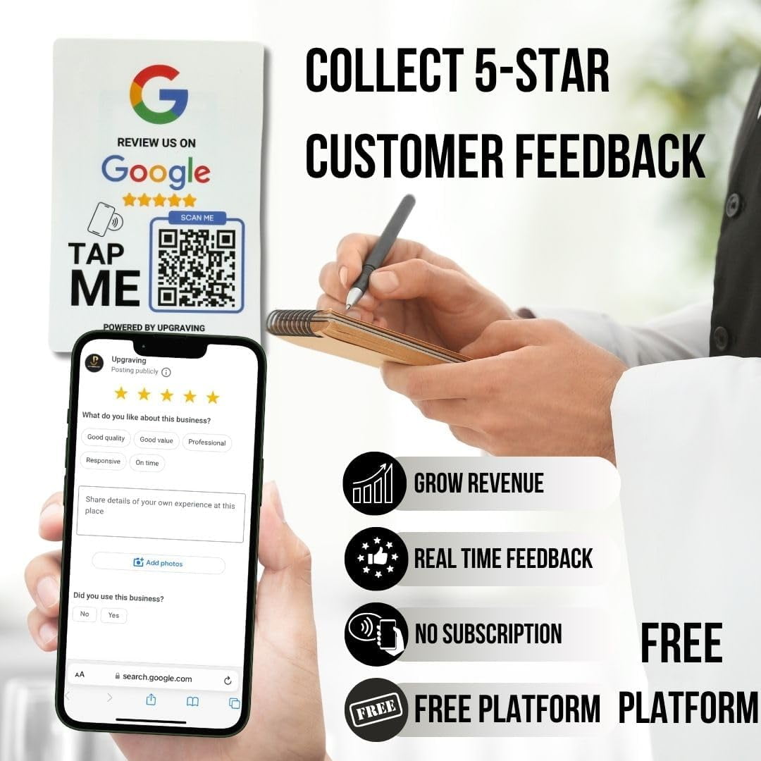 Upgraving Boost Reviews with Reusable QR NFC Tap Stickers (3 Pack)