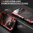 thumbnail image 4 of R-JUST RJ09-1 For iPhone 16 Pro Max Case Silicone Aluminium Alloy Phone Cover with Screen Film - Bla, 4 of 5