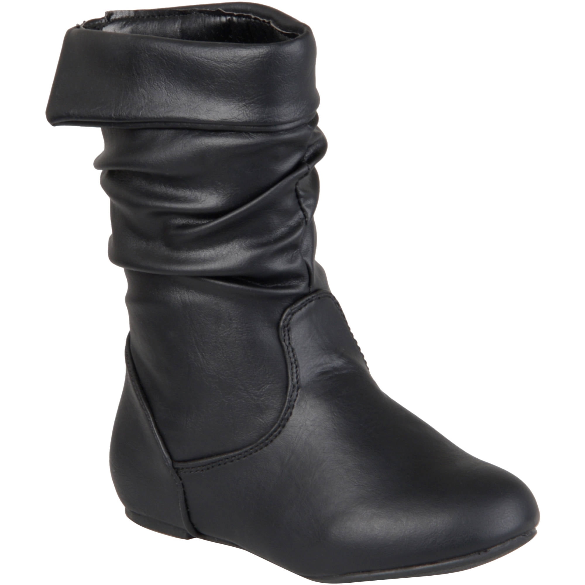 Brinley Co Kids Girl's Slouchy Accent Boots - Walmart.com