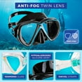 thumbnail image 3 of Seavenger Hanalei Anti-Fog Mask, Quick-Dry Bag and Soft Flex Snorkel Set (Seafoam Green), 3 of 7