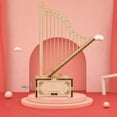 thumbnail image 5 of Wooden Music Box Harp Music Shape DIY Musical Box 3D Wooden Puzzle Gifts for Kids Adults, 5 of 6