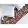 thumbnail image 2 of Vintage Bed Runner, Floral Theme Colorful Hand-Drawn Linear Style Flowers and Leaves Art, Decorative Accent Bedding Scarf for Hotels Homes & Guest Rooms, Queen, Pale Mustard and Brown, by Ambesonne, 2 of 3