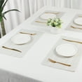 thumbnail image 6 of REGALWOVEN Rustic Placemats Set of 6 Cotton and Linen Placemats for Dining Table Decor Indoor Outdoor Kitchen Table Mat White 20*12in, 6 of 6