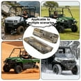 thumbnail image 5 of ZIATUBLES Wood Grain Print UTV Seat Covers 2 Pack, Waterproof Polyester Replacement Front Bench Seats Covers, Wear-Resistant UTV Outdoor Accessory Part for Kawasaki Mule, 5 of 8