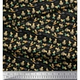 thumbnail image 2 of Soimoi Poly Georgette Fabric Bird,Carrot & Potato Vegetable Print Fabric by The Yard 52 Inch Wide, 2 of 3