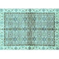 thumbnail image 1 of Ahgly Company Indoor Rectangle Oriental Light Blue Traditional Area Rugs, 8' x 12', 1 of 4